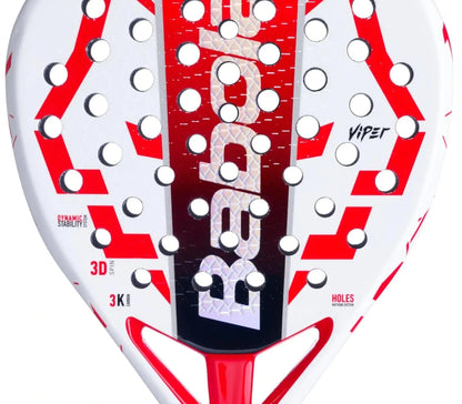 Babolat Technical Viper Juan Lebron Padel Racket (White/Red)