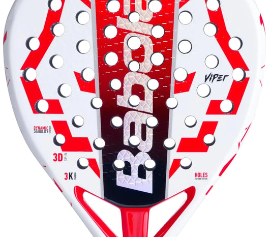 Babolat Technical Viper Juan Lebron Padel Racket (White/Red)