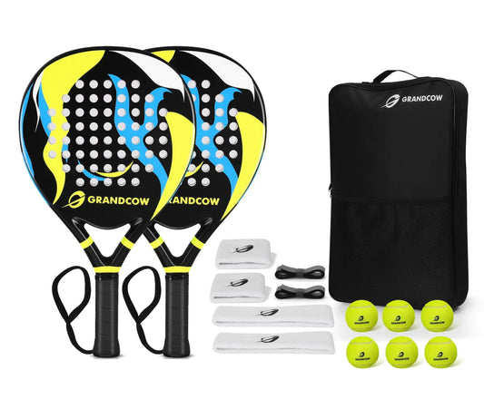GrandCow Padel Racket Set Beginner Full Package