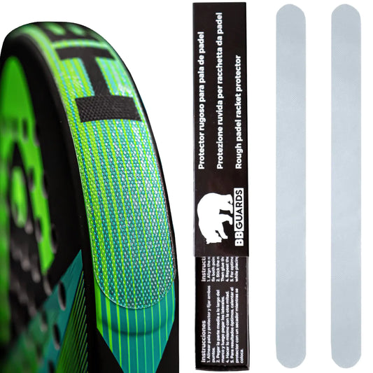Transparent Paddle Racket Protector with Textured Finish (2-Pack)